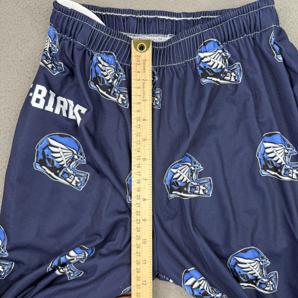 T-Birds Pajama Pants Mens XS Blue Football Helmet Print Lounge Sleep Pajamas - Picture 6 of 11